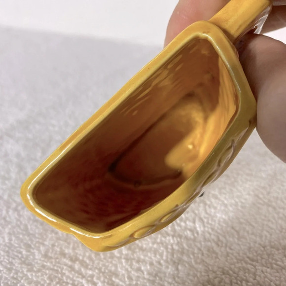 Vintage You Asked For Half A Cup Of Coffee Yellow Ochre Ceramic Owl Half Mug - Picture 11 of 13